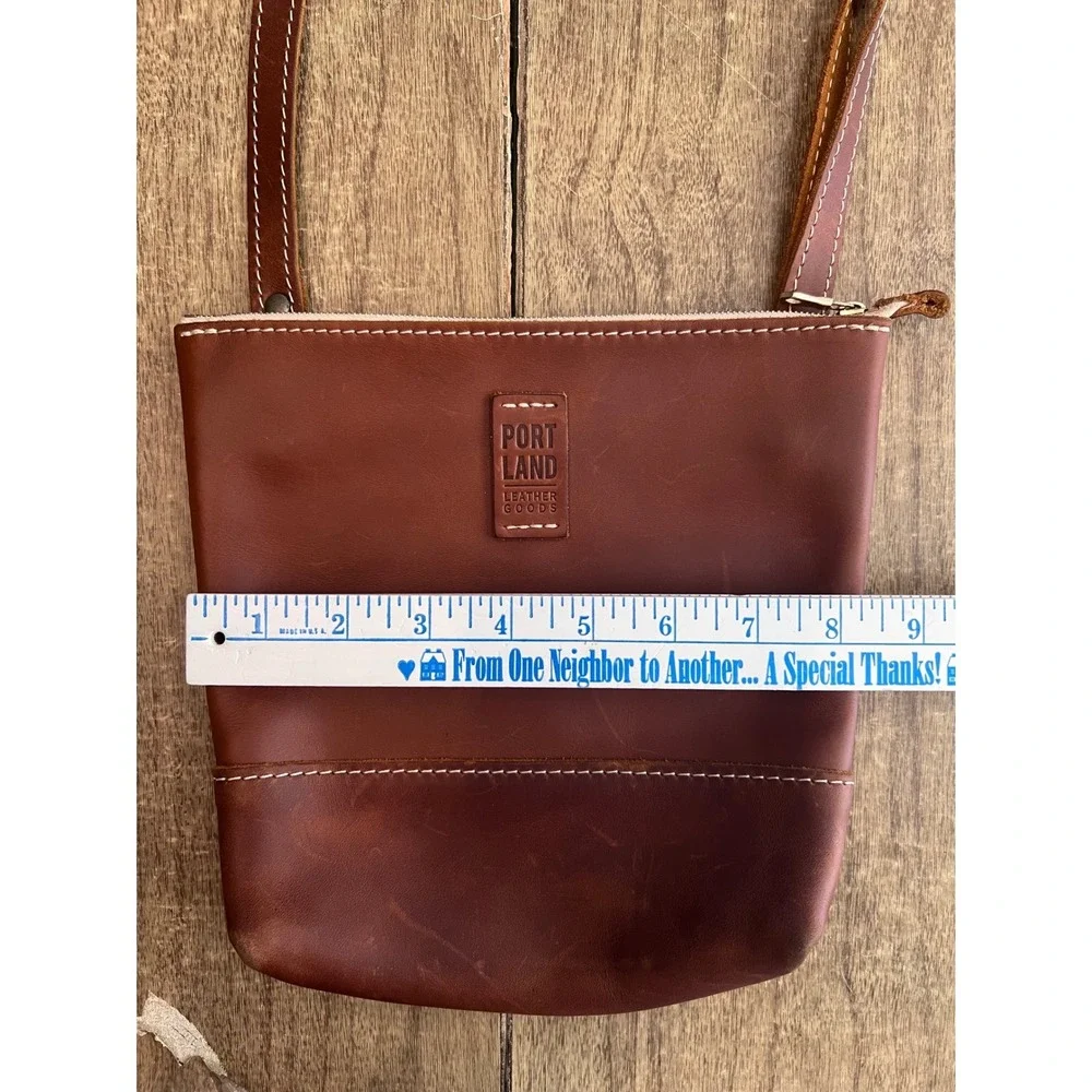 Portland Leather Goods Almost Perfect Festival Bag Dark Brown Crossbody Boho